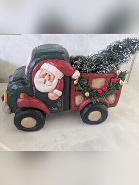 Midwest Eddie Walker Tree Farm Christmas Decoration Santa Truck